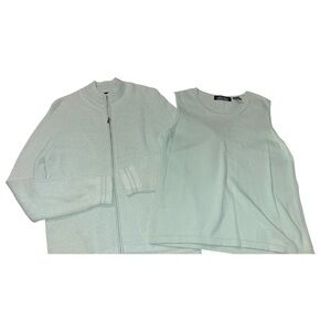 Evelyn & Arthur Mint Green Sweater and Tank Set
